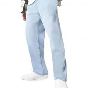 Men's Loose Baggy Fit Washed Jeans Non-Stretchable